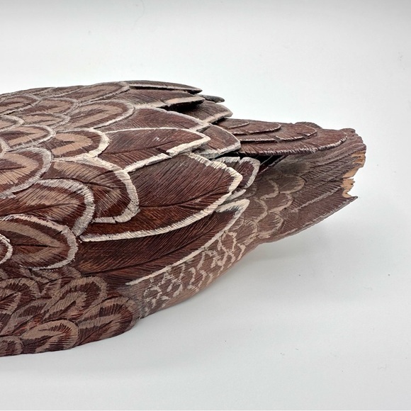 Handmade Folk Art Carved Wood Pintail Duck ERIK VANDE BOGART - Picture 6 of 10
